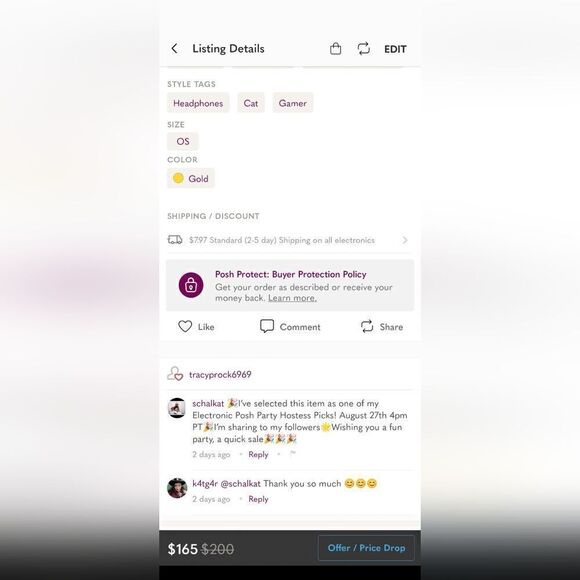 2xHOST PICK! 917 YOWU RGB Cat Ear Headphone - Picture 8 of 9